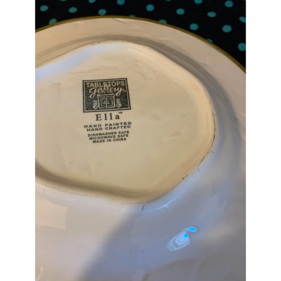 Tabletops gallery Ella 8” side plates set of 6 hand painted fruit colorful fruit - Picture 6 of 11